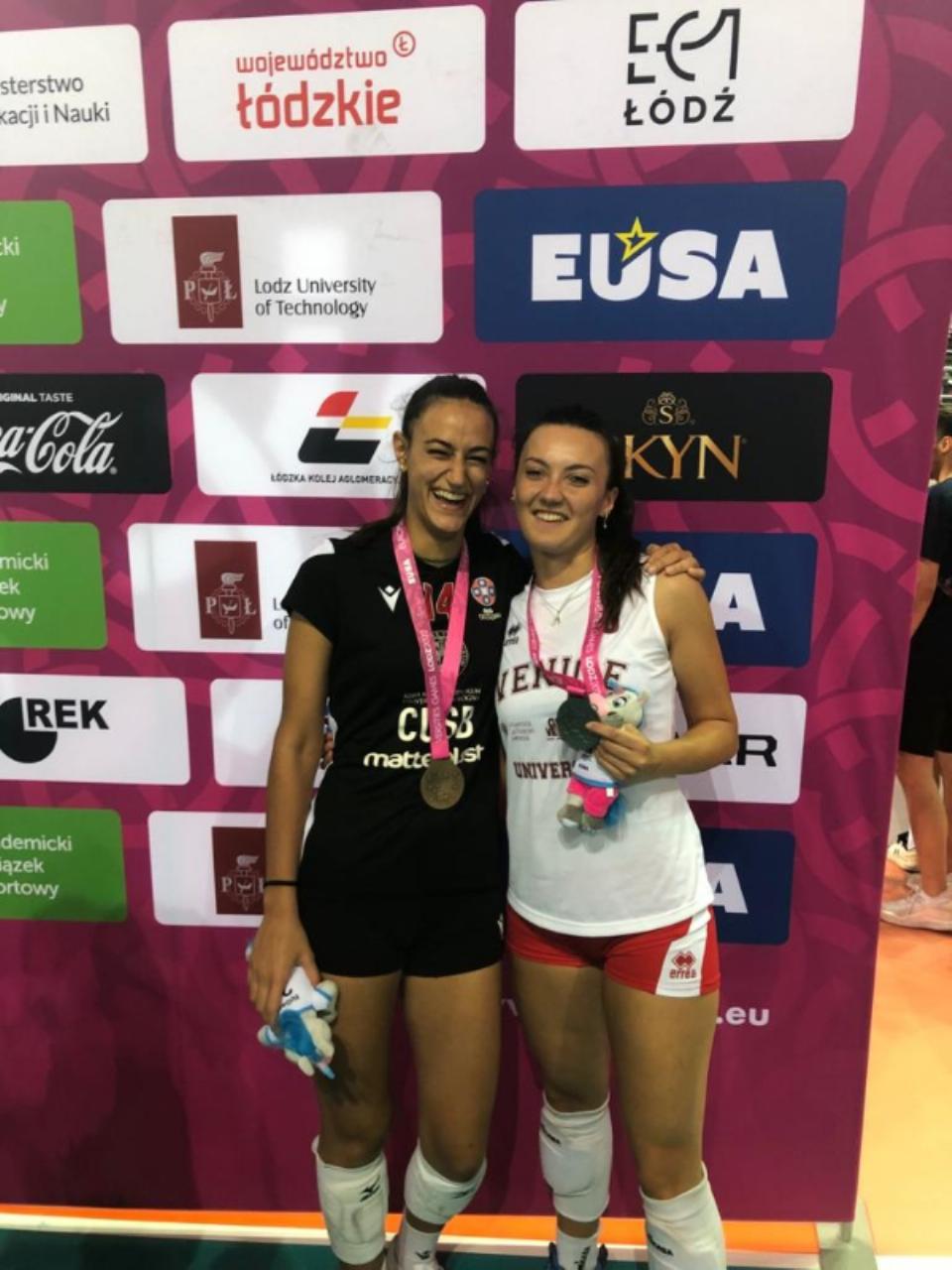 Volley Offanengo sul podio agli Europei universitari in Polonia: oro per Giulia Galletti, argento per Anna Menegaldo